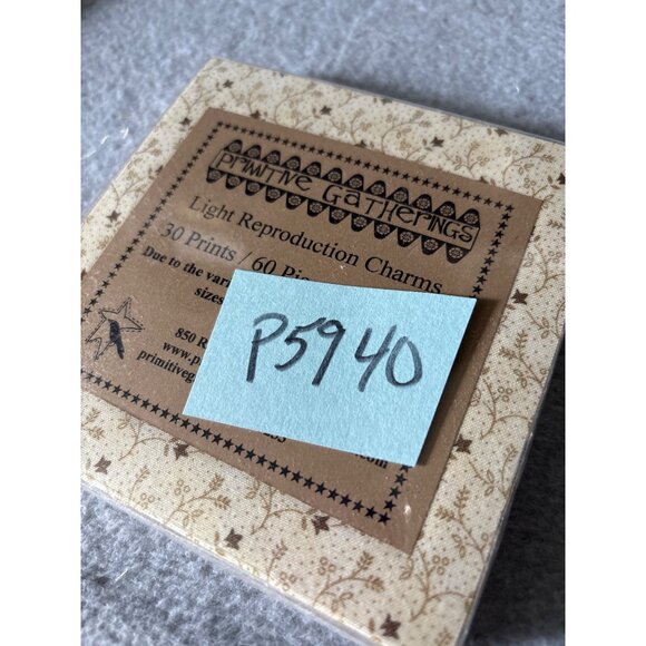 Primitive Gatherings Light Reproduction Charms 5"x5" 30 Prints 60 Pieces Quiltin - Picture 5 of 5